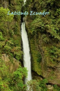 Pailon del Diablo Waterfall in Banos, Waterfall, Ecuador, Banos